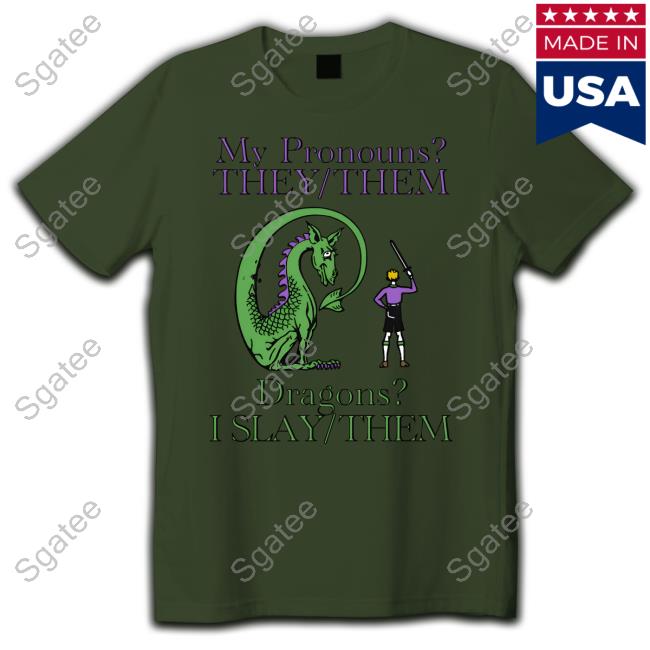 Shirts That Go Hard My Pronouns They Them Dragons I Slay Them Shirts