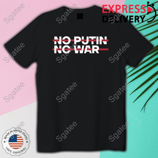 No Putin No War Shirt Black