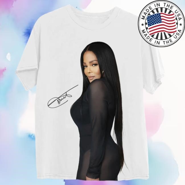 Janet Jackson Official Store Photo Shoulder Dateback Tee Shirt