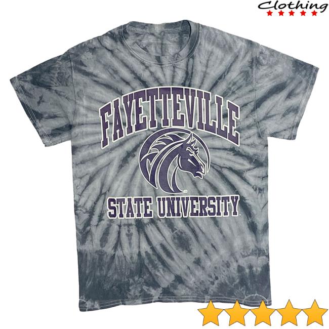 Official Dicks Sporting Goods Tones Of Melanin Fayetteville State Broncos Grey Tie Dye Tee Shirt Tie-Dye Dickssportinggoods