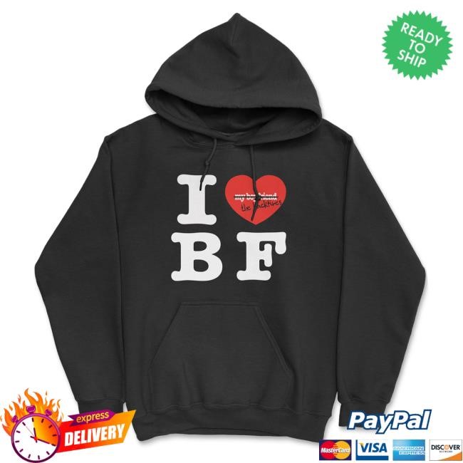 The Backfires Official I <3 BF Black Hood