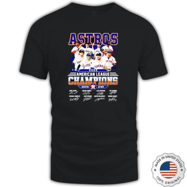 Astros 2022 American League Champions Players Signatures Classic Shirt