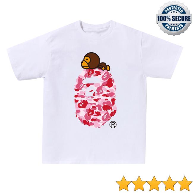 Official Abc Pink Camo Milo On Big Ape Tshirt
