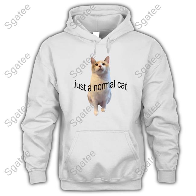 Just A Normal Cat Crewneck Sweatshirt Panko A Cat’S Mom
