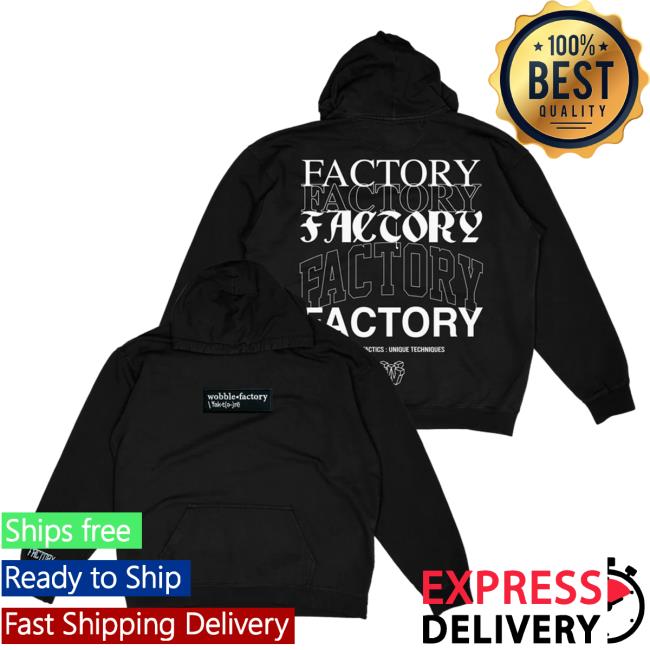 Official Wobble Factory Factory Box Logo Pull Over Hoodie