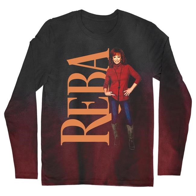 Official Reba Mcentire Merch Store Reba Ombre LS Tee RebaMcentire