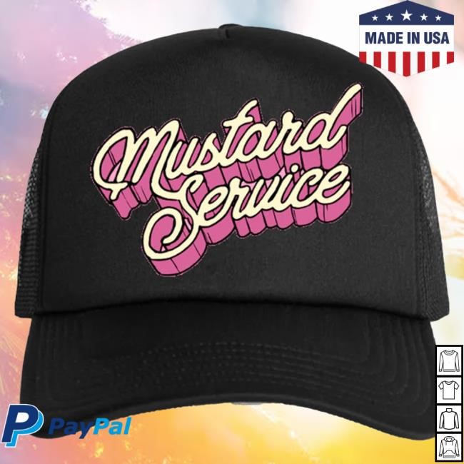 Mustard Service Logo Black Cap