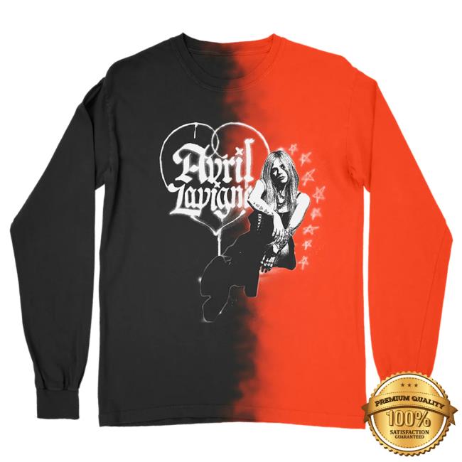 Official Avril Lavigne Merch Store Avril Lavigne Split Long Sleeve Tee Shirt Avril Lavigne Clothing Shop AvrilLavigne