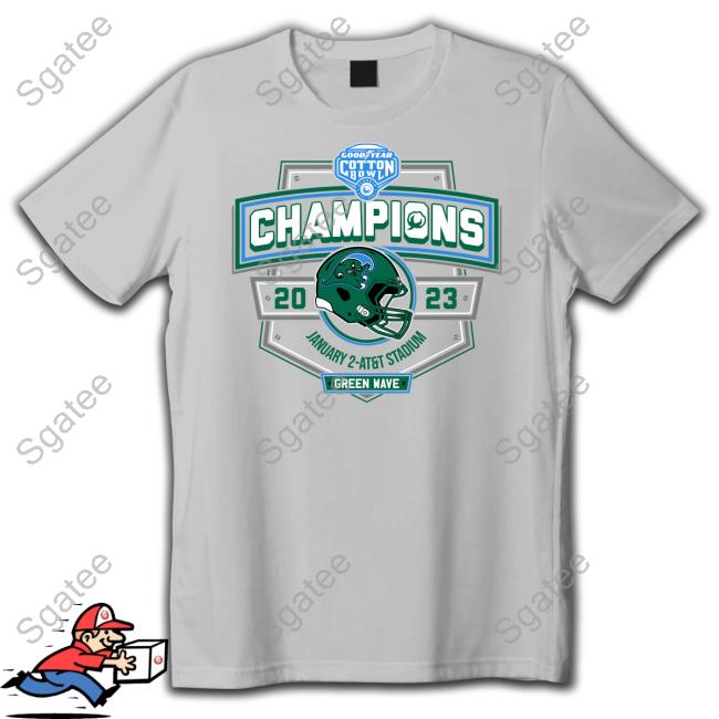 2023 Cotton Bowl Champions January 2 At&T Stadium Green Wave T Shirt 2023 Cotton Bowl Champions January 2 At&T Stadium Green Wave Tee