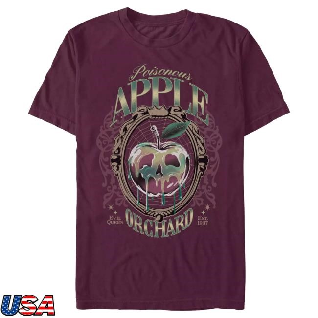Official Disney Shop Snow White and the Seven Dwarfs ''Poisonous Apple Orchard'' New Shirt for Adults