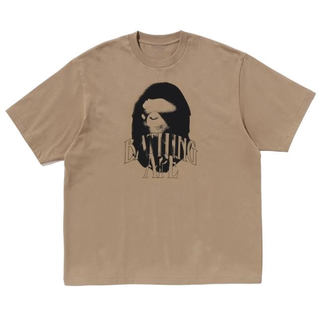 Bape Spray Print Logo Relaxed Shirt