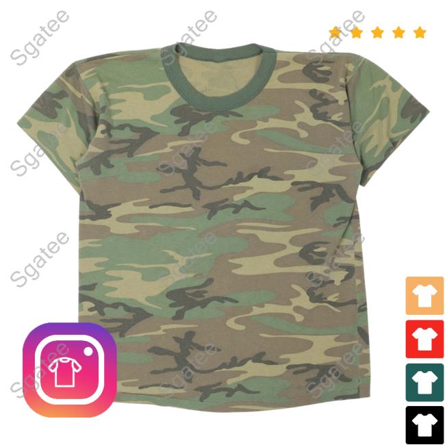Official Justin Reed Vintage Camouflage Tee Shirt Justinreed