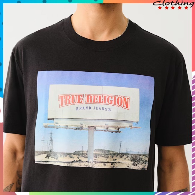 Truereligion Billboard Short Sleeve Tee Shirt