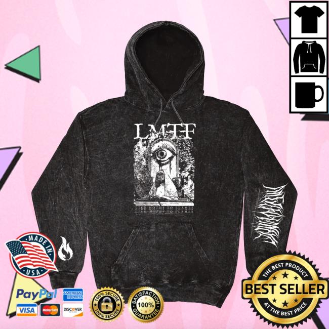 Official Down Right Merch Like Moths To Flames Vintage Hoody