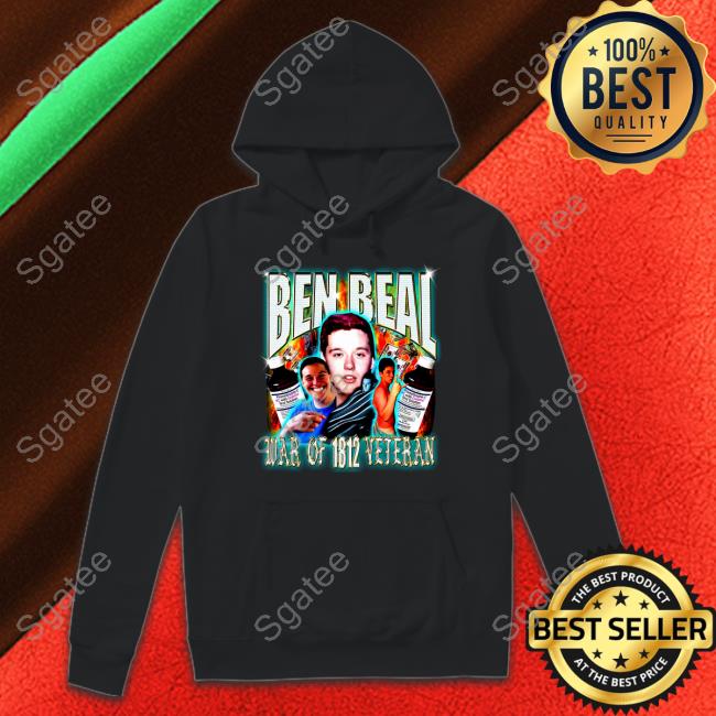 Official Ben Beal War Of 1812 Veteran Black Hoodie