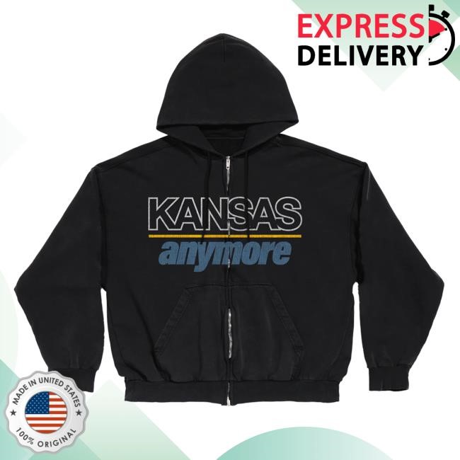 Kansas Anymore Zip Up Hooded Sweatshirt - Role Model Official Store
