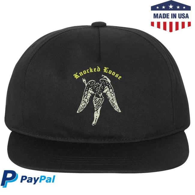 Official Knocked Loose Merch Knocked Loose You Won’T Go Before You’Re Supposed To Snapback Cap (Black)
