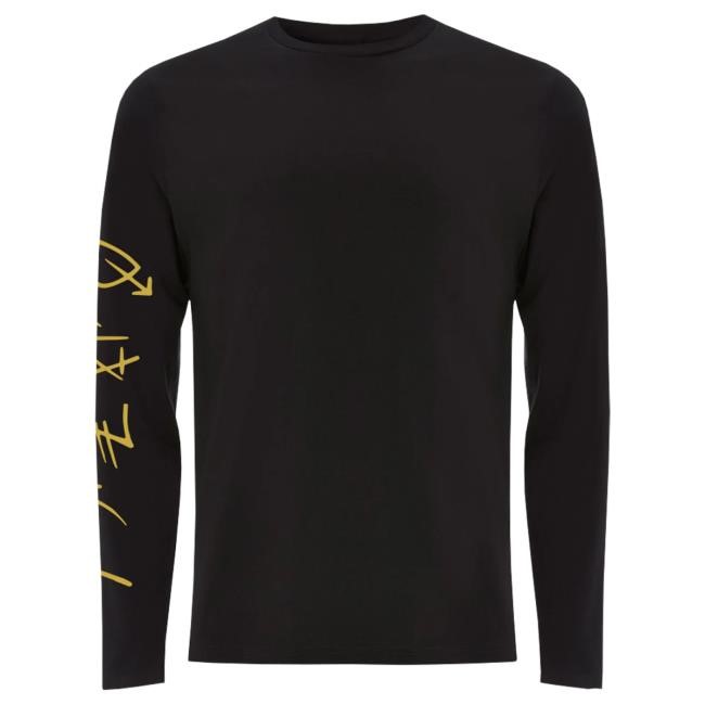 Official George Michael Merch Store George Michael Faith Gold Symbols Long Sleeve Tee Shirt