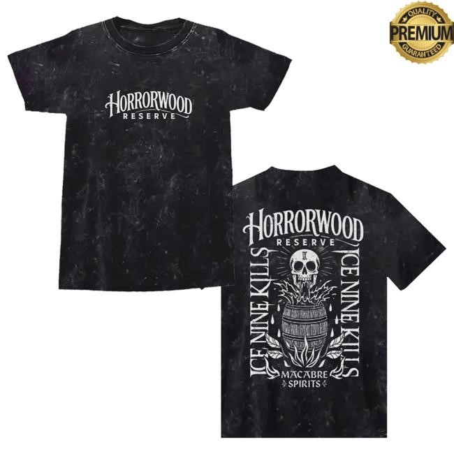 Official Ice Nine Kills Merch Store Horrorwood Reserve Vintage Black Top Shirt Ice Nine Kills Clothing Shop Ink Merch IceNineKills