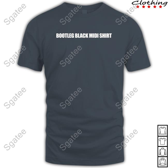 Bootleg Black Midi Shirt Tee Official Bootleg Black Midi Shirt Tee Shirt