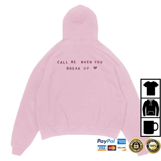 Official Selena Gomez Merch Store Shop Selena Gomez Call Me When You Break Up Hoody SelenaGomez