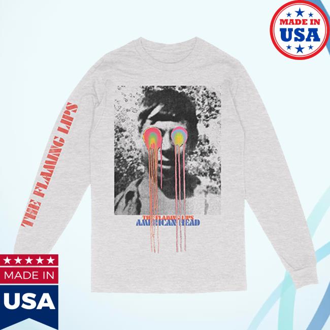 Official The Flaming Lips Store Merch American Head Long Sleeve T Shirt FlamingLips