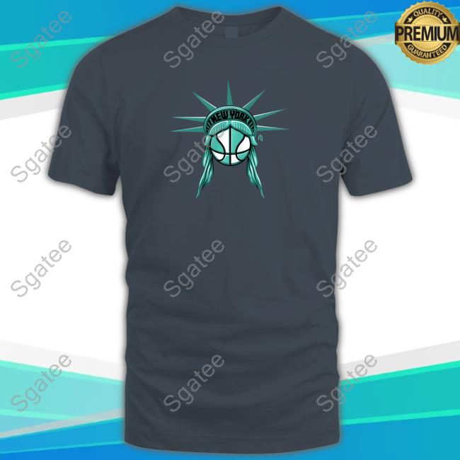 Official Athlete Logos Merch New York Lady Liberty Basketball Tee Shirt