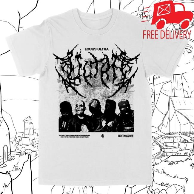 Official Underoath Merch Pixel White Tee