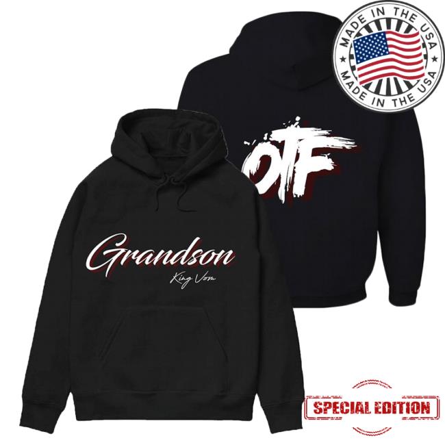 Official Merch Bar Store King Von Grandson Black Otf Attractive Hoodie MerchBar KingVon Apparel Clothing Shop