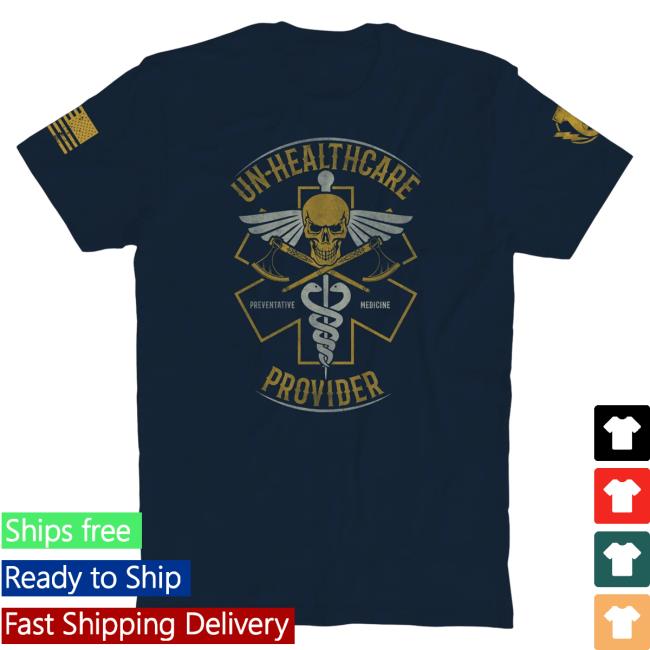 Official The Fat Electrician Merch Bunker Branding UN-Healthcare Tshirt Navy