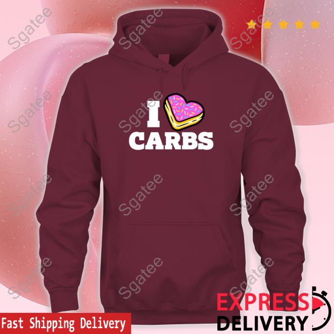 Erik Lamkin I Love Carbs Donut Heart Cake Sweatshirt