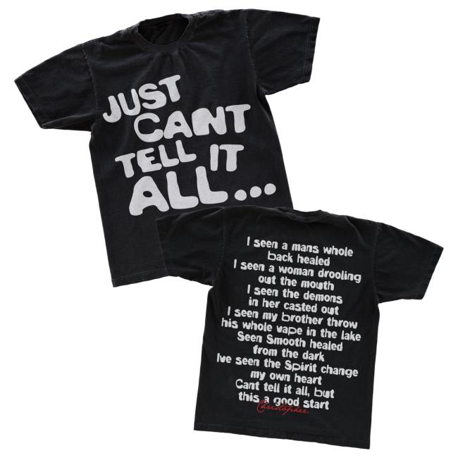 Official Hulvey Merch "Just Can't Tell It All" Shirt New