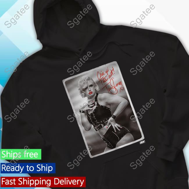 Official Aew All Elite Wrestling Merch Toni Storm Chin Up Tits Out T-Shirt
