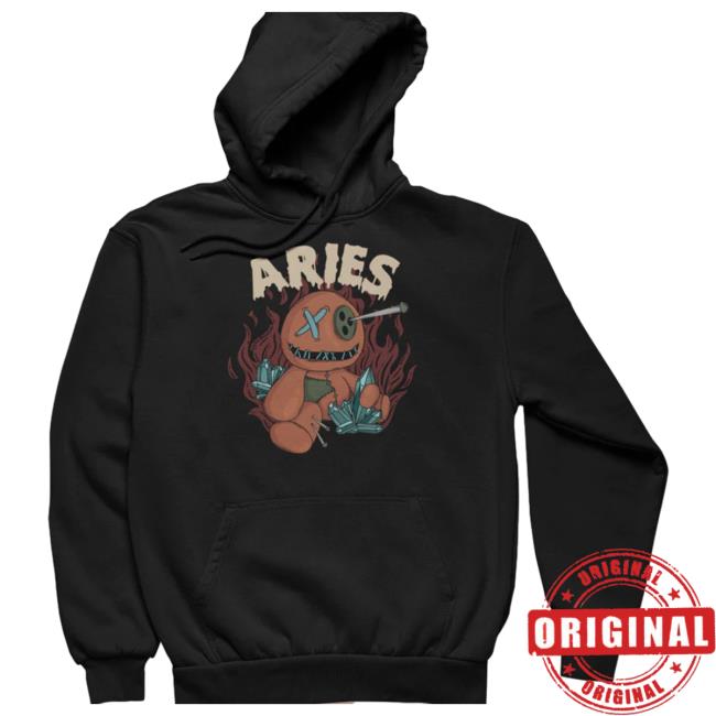 Official Murder Apparel Clothing MurderApparel Aries Voodoo Doll Pull Over Hoodie Murder Merch Shop