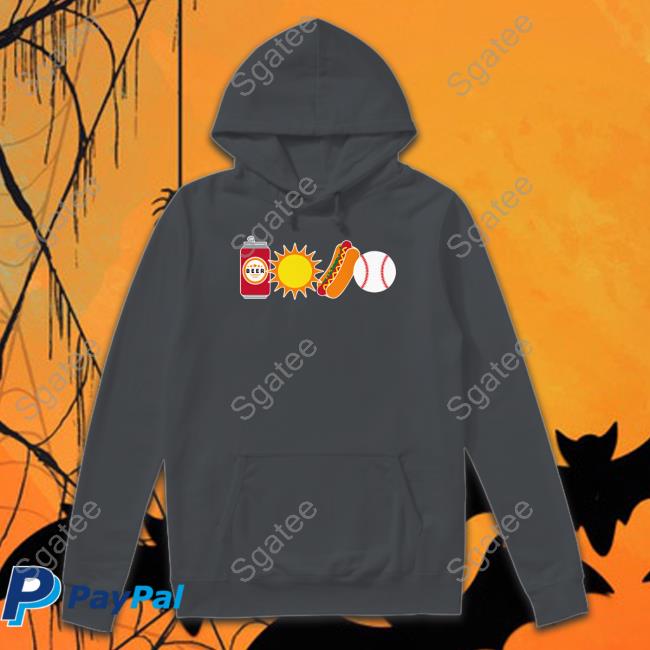 Obvious Shirts Merch The Chicago Version Beer Sun Hotdog Ball Hoodie