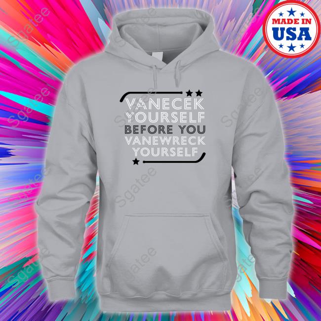 Vanecek Yourself Before You Vanewreck Yourself Tee Shirt New Jersey Devils Njdevils