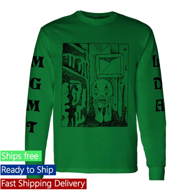 Mgmt Little Dark Age Green Pullover Sweatshirt
