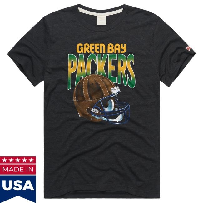 Green Bay Packers Gradient Alt Helmet New Shirt Homage | Green Bay Packers Official | NFL Football