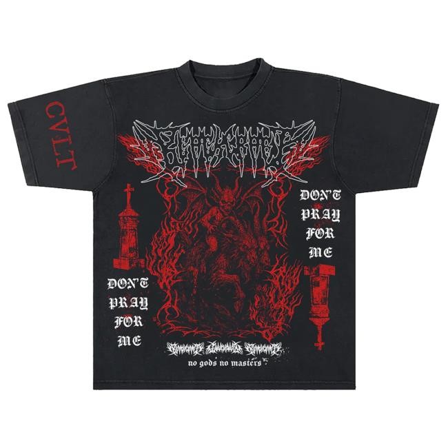 Official Blackcraft Cult Clothing Store BlackcraftCult Dont Pray For Me T Shirt