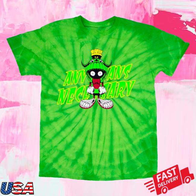 Official Any Means Necessary Clothing Tie Dye Martian T-Shirts Mars Tie-Dye