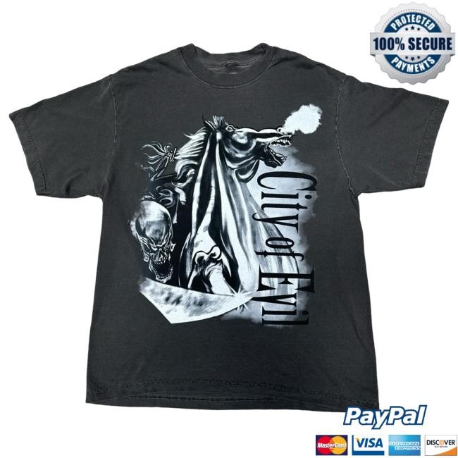 Official Avenged Sevenfold Merch Store Shop A7x World City of Evil - Garment Dye Top Shirt Avengedsevenfold
