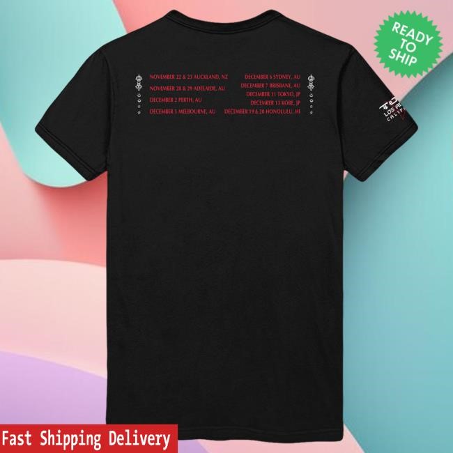 Tool - 2025 Pacific Rim Tour Top Shirt Tool Band Official Merch Store Shop