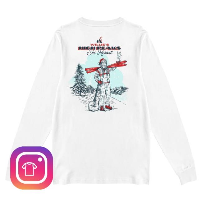Official Willie Nelson Store Merch Shop Willie Nelson Willie's High Peaks L/S T Shirt Willienelson