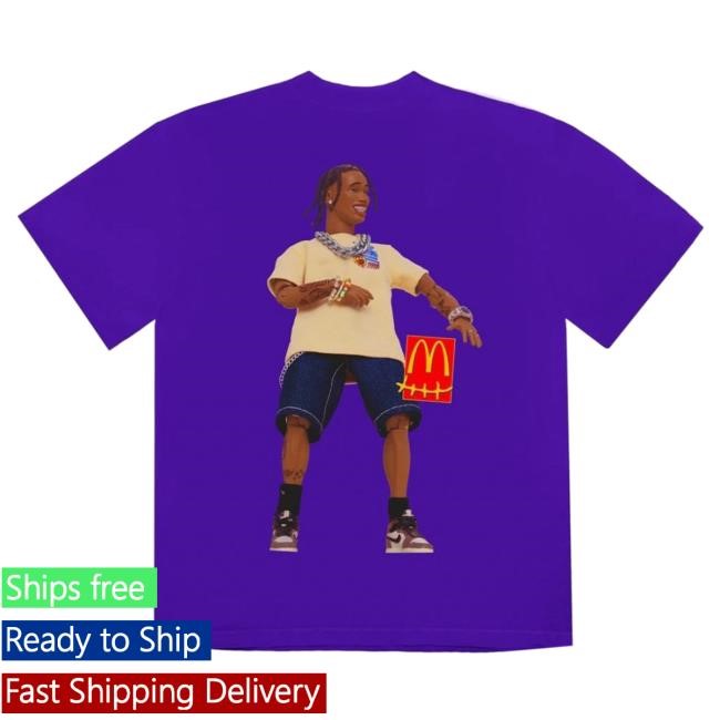 Official Travis Scott Merch Store Utopia Tour Presents Circus Maximus Mcdonald’S Action Figure Series II Popover Shirt Travis Scott Apparel Clothing TravisScott