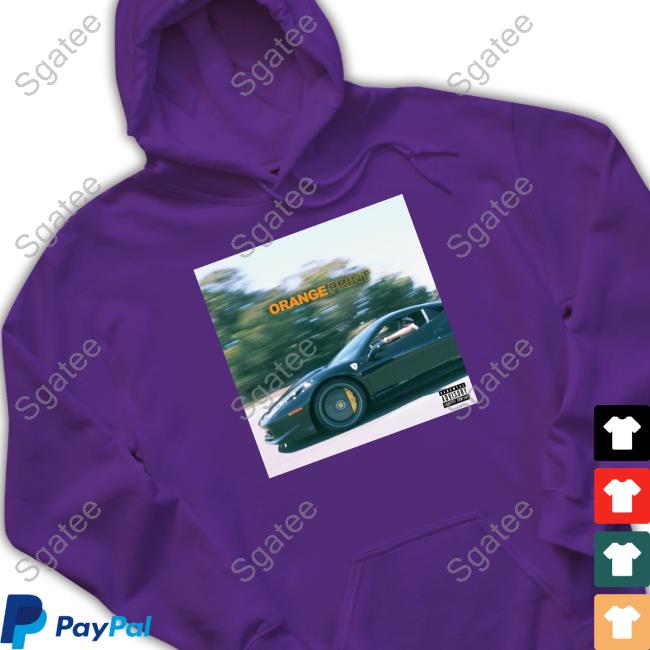 Orange Print Album T Shirt