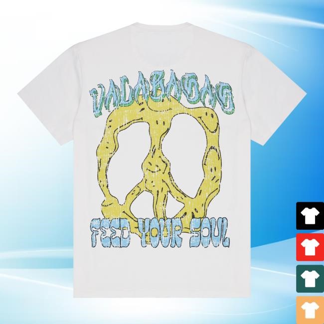 Valabasas Shop Merch "Soul Food" Vintage Washed White Hot Shirt