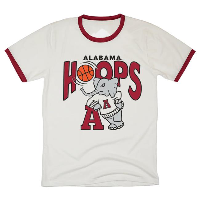 Alabama Crimson Tide Hoops Ringer Shirt
