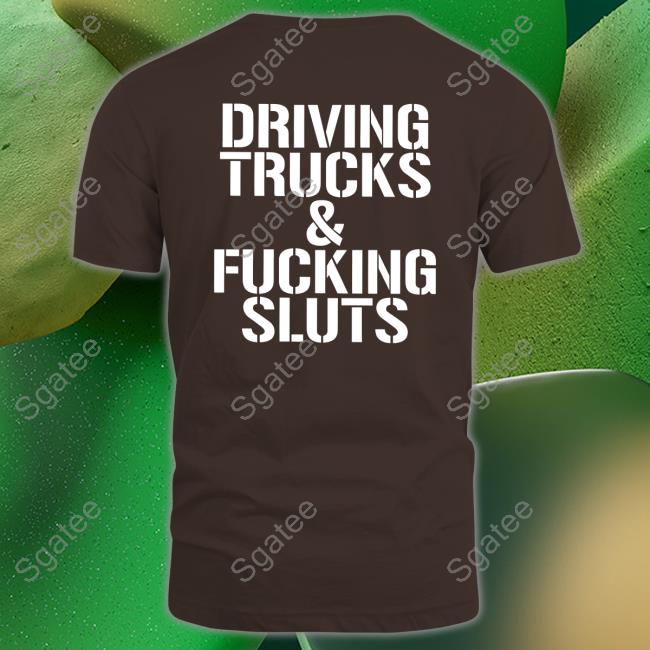 Driving Trucks & Fucking Sluts Hoodie Blue