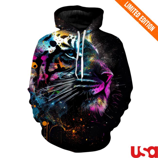 Official Iedm Clothing Galactic Tiger Unisex Top Shirt 3D All Over Print