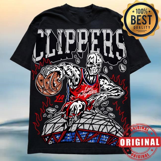 Clippers Crush Shirt - Black | Warren Lotas Official NBA Clippers Crush Top Shirt - Black | Warren Lotas Official NBA